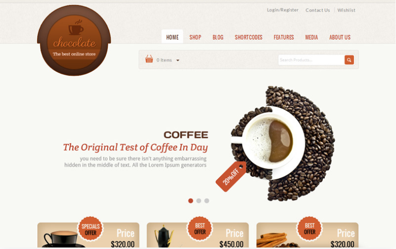 Chocolate Cake Store WooCommerce Theme