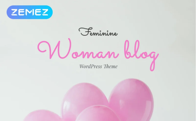 Feminine Woman Blog Elementor WordPress Theme