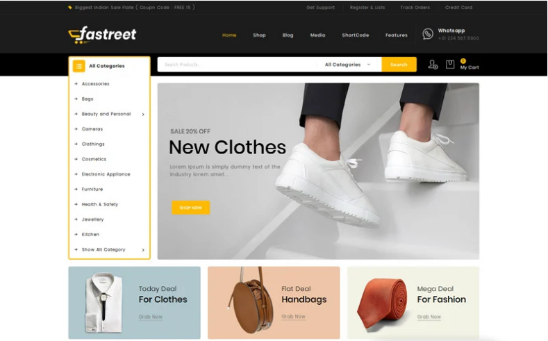 Fastreet Multi Store WooCommerce Theme