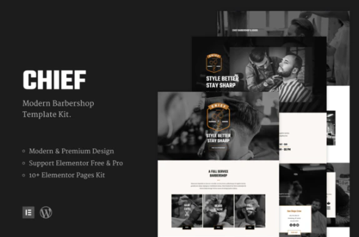 Chief Modern Barbershop Template Kit