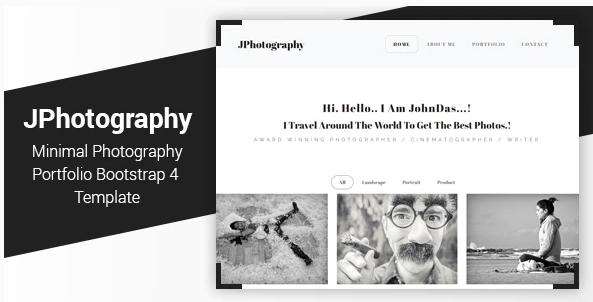 JPhotography Minimal Photography Portfolio HTML5 Template