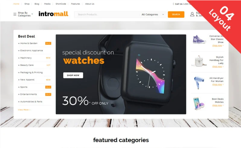 Intromall Mega Store WooCommerce Theme