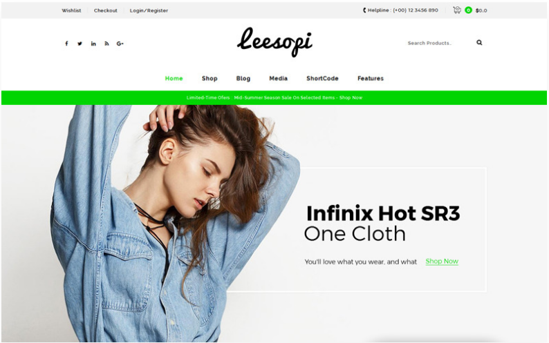 Leesopi Multipurpose Store WooCommerce Theme