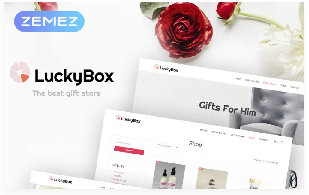 LuckyBox Gift Store Elementor WooCommerce Theme