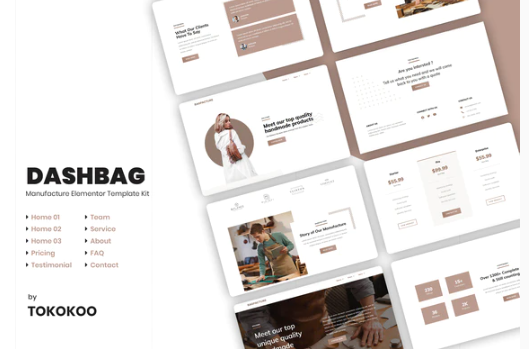 DashBag Bags Shop Elementor Template Kit