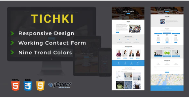 Tichki Onepage Multipurpose Template