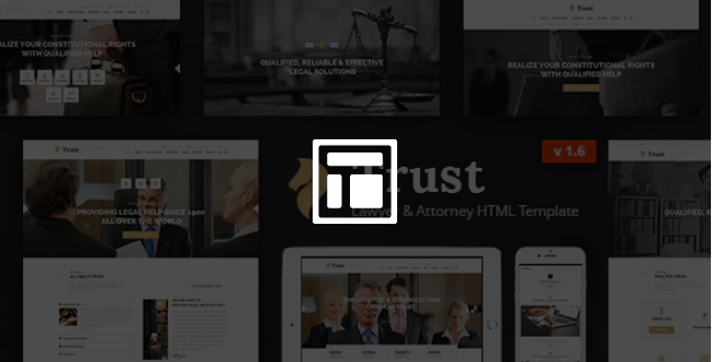 Trust Lawyer Attorney Business HTML Template