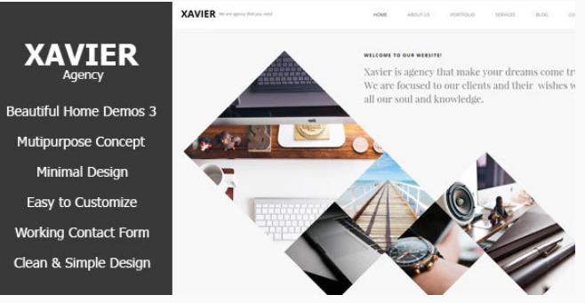 Xavier Portfolio and Agency HTML theme