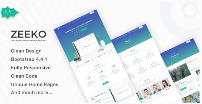 Zeeko Landing Page Template