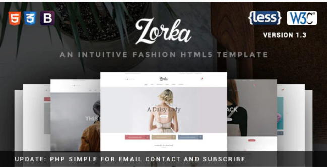 Zorka An Intuitive Fashion HTML5 Template