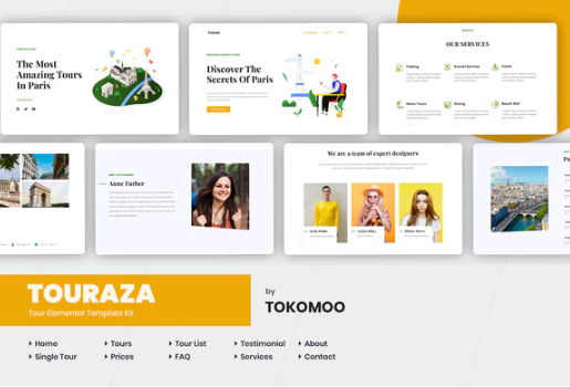 Touraza Tour Elementor Template Kit