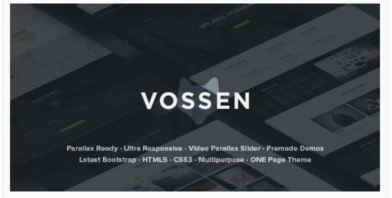 Vossen Responsive Parallax Multipurpose Template