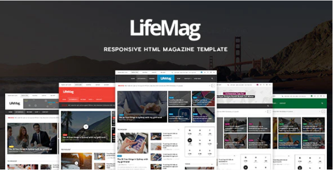 LifeMag Responsive HTML Magazine Template