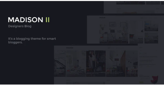 MADISON II Clean Designers Blog Template