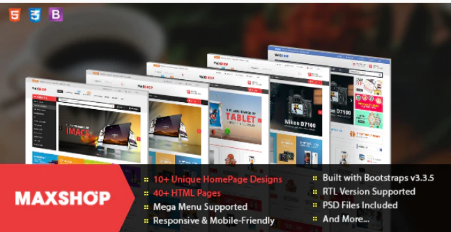 Maxshop Responsive Multi Purpose eCommerce HTML Template
