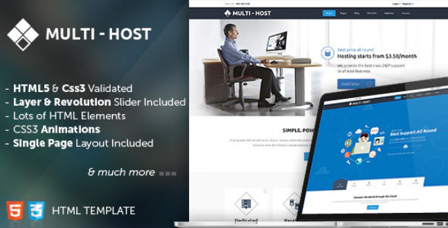 Multi Host HTML Hosting Template