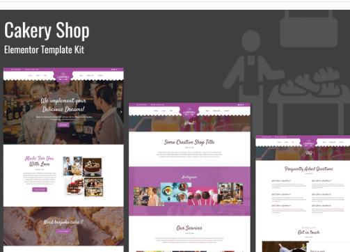 Cakeryshop Bakery Business Template Kit