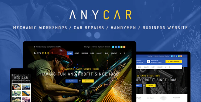 AnyCar HTML Template for Automotive Business