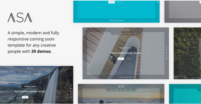 Asa Responsive Coming Soon Template
