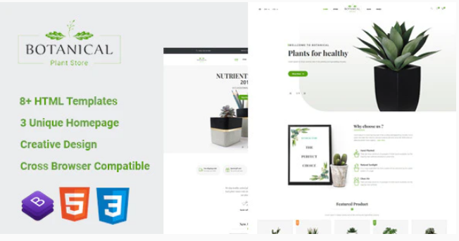 Botanical HTML5 Ecommerce Template