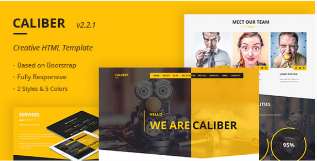 Caliber Creative Multi Purpose HTML Template