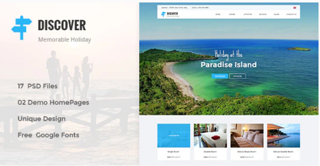 DISCOVER Countryside Hotel PSD Template