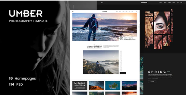 Umber Photography PSD Template