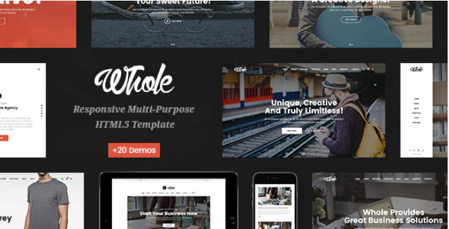 Whole Responsive Multi Purpose HTML5 Template