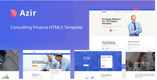 Azir Consulting Finance HTML5 Template