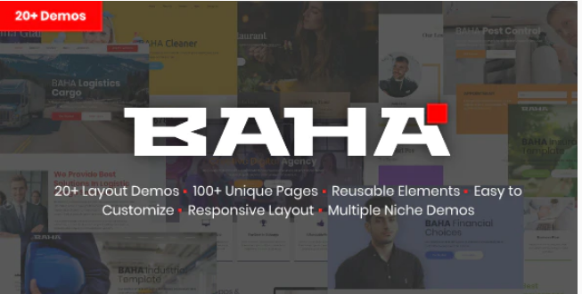 BAHA Responsive Multi Purpose HTML Template