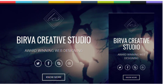 Birva Bootstrap Parallax One Page Template