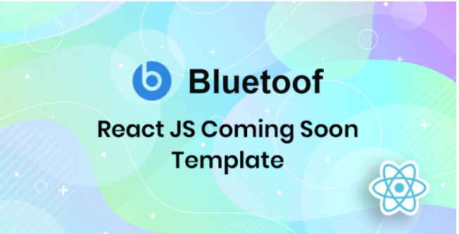 Bluetoof React JS Coming Soon Template