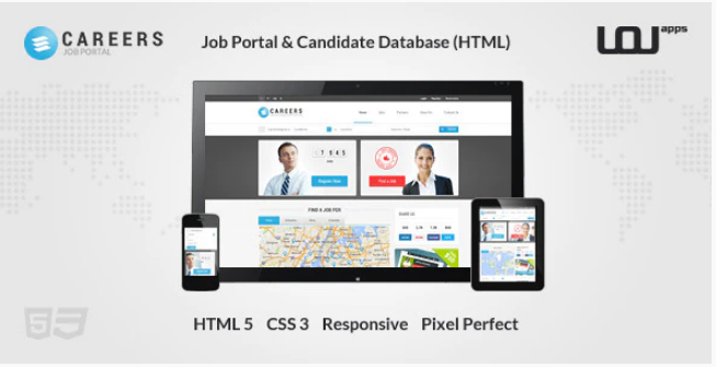 CAREERS Job Portal Candidate Database HTML