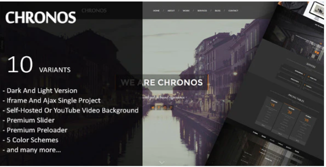 Chronos Parallax One Page HTML Template