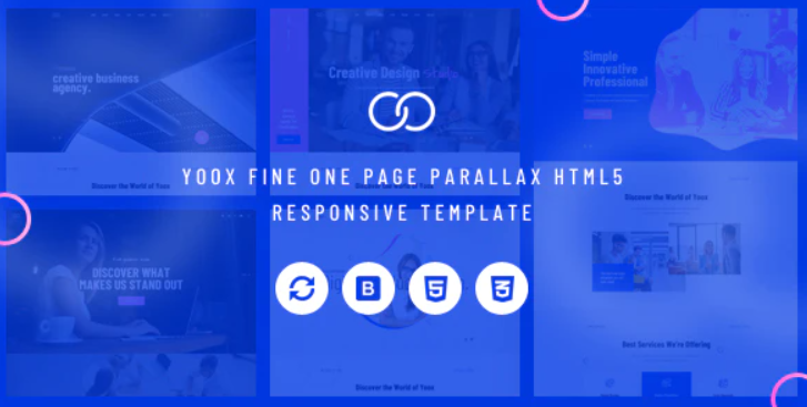 Yoox Fine One Page Parallax HTML5 Responsive Template