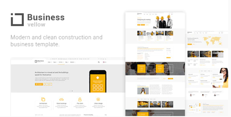 Yellow Business Construction Template