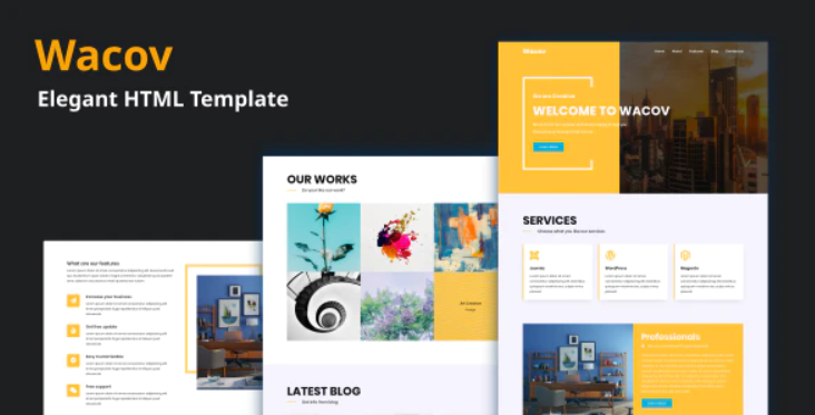 Wacov Elegant HTML Template 1