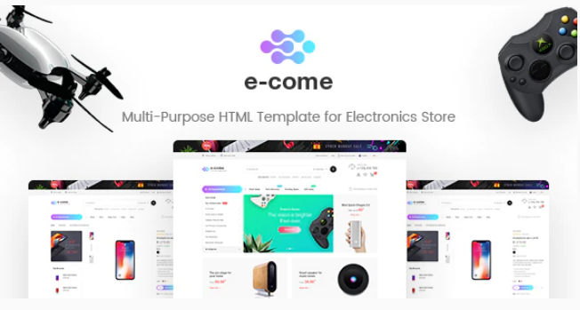 E come Multi Purpose HTML Template for Electronics Store