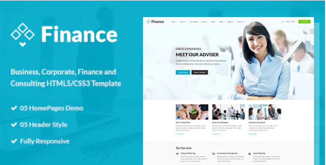 Finance Business Financial HTML5 Template