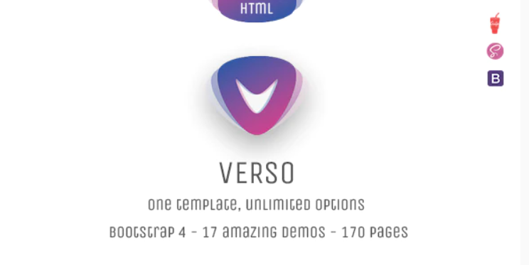 Verso Unique Responsive Multipurpose Bootstrap 4 HTML Template