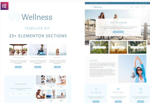 Wellness Elementor Template Kit