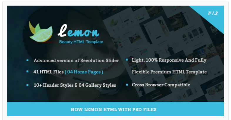 Lemon Spa and Beauty Responsive HTML5 Template