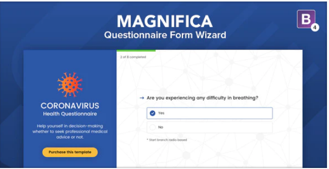 Magnifica Coronavirus Questionnaire Form Wizard