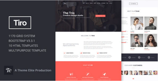 Trio Bootstrap Responsive Multipurpose Template