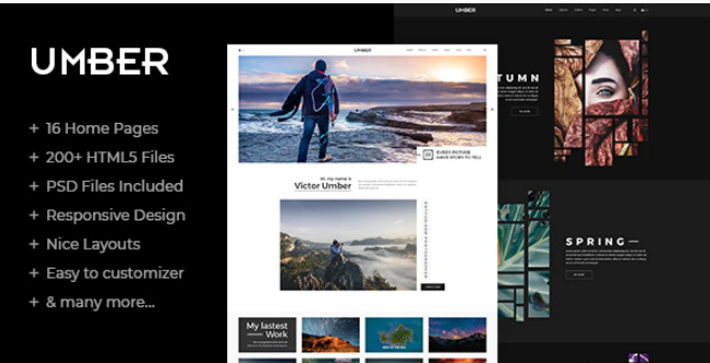 Umber Photography HTML5 Template