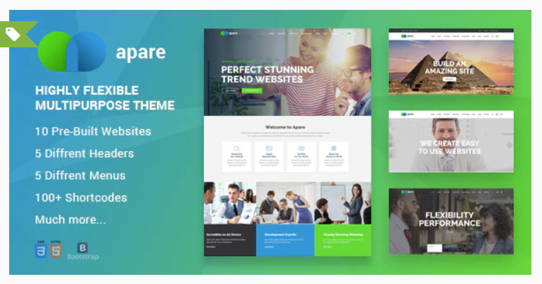 Apare Responsive Multipurpose HTML5 Template