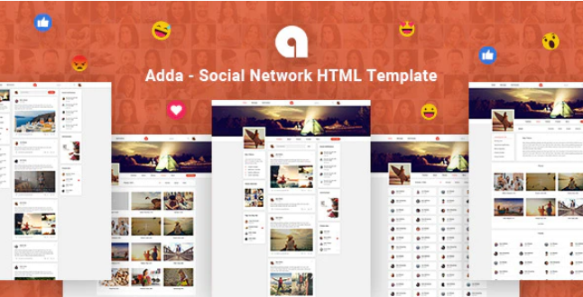 Adda Social Network HTML Template 1