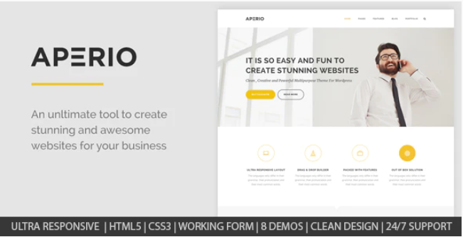 Aperio Multipurpose HTML Template