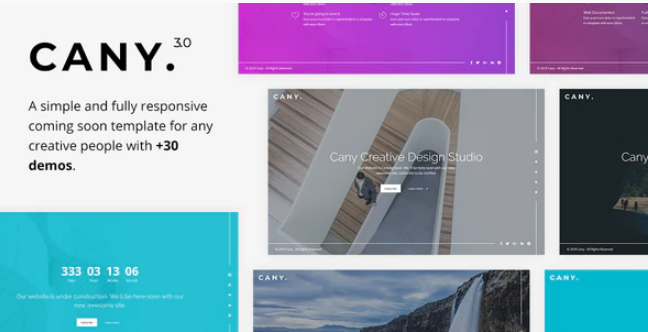 Cany Responsive Coming Soon Template