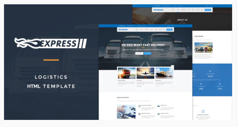 Express Logistics Transport HTML Template